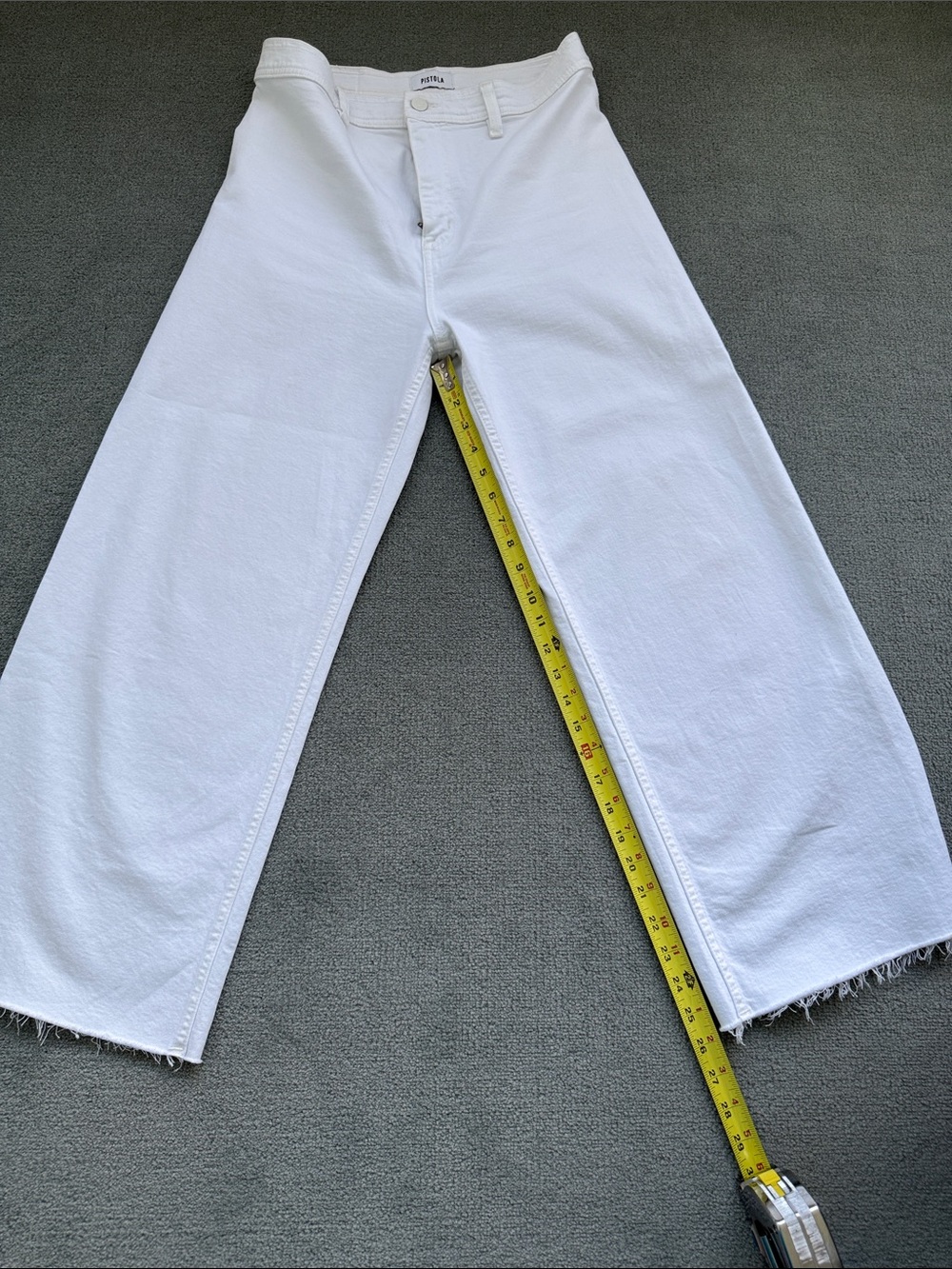 pistola White Ankle Crop Jeans - Picture 7 of 10